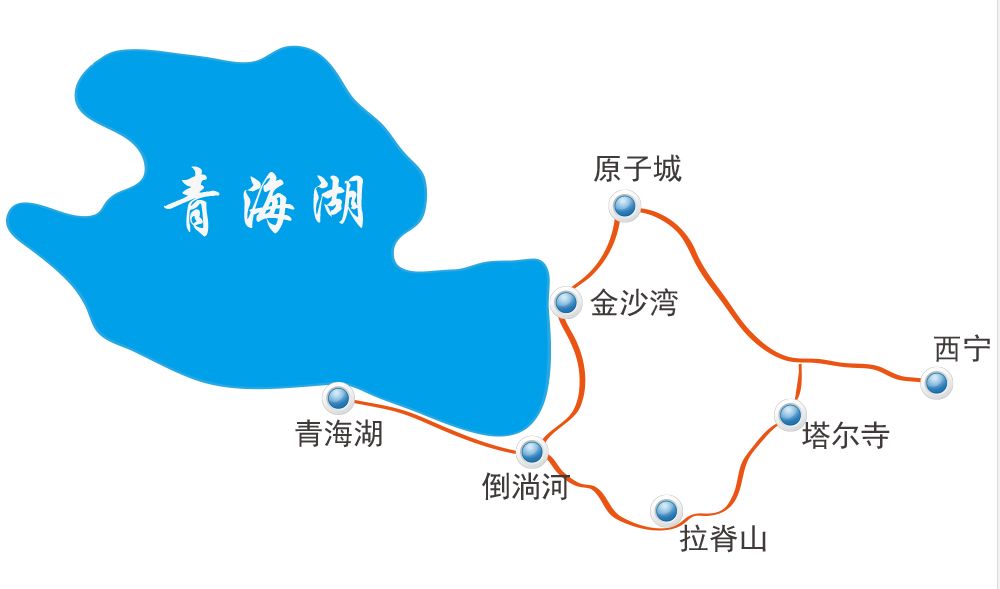 青海湖地图全图高清版图片