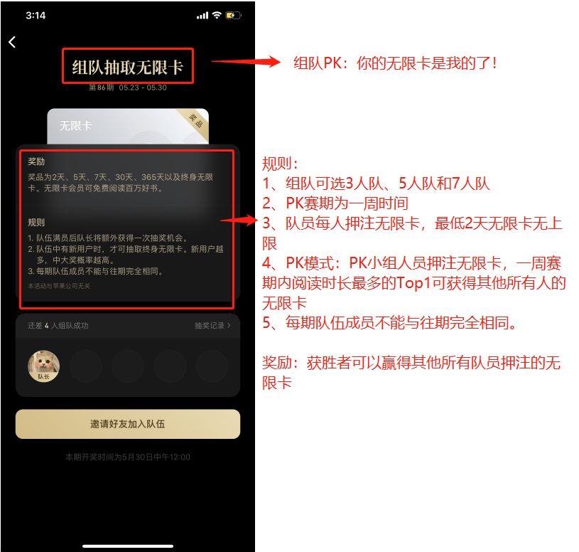 微信读书APP分享联名卡增长案例拆解及思考建议